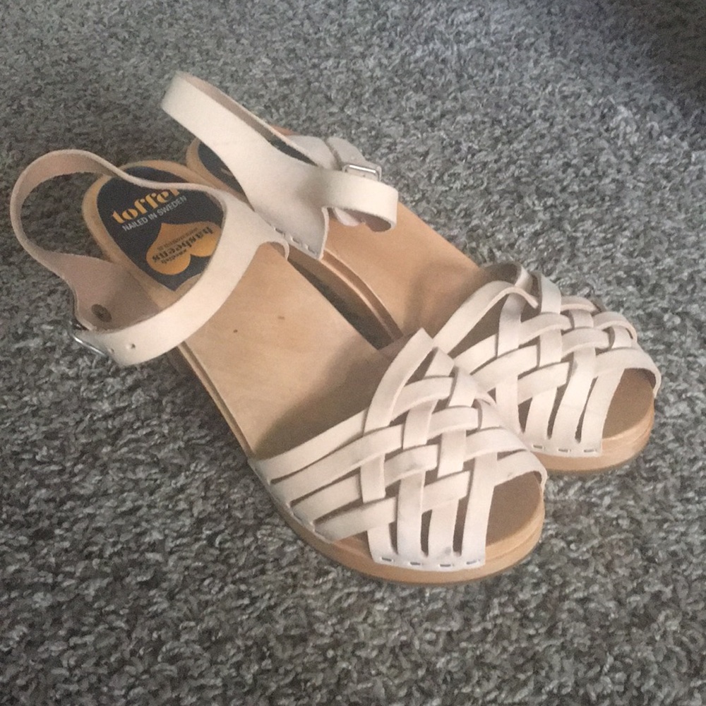 Swedish Hasbeen Braided Sky High Clog